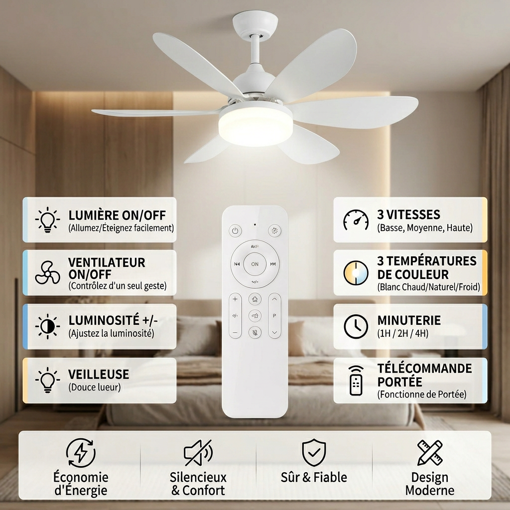 AirFlow™ - Le ventilateur de plafond qui se visse comme une ampoule