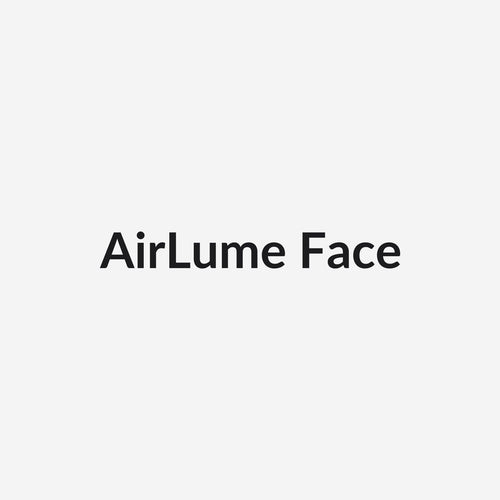 Ventilateur de plafond LED AirLume - vue de face, pales blanches